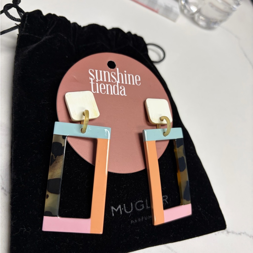 Sunshine Tienda Multicolor Geometric Earrings